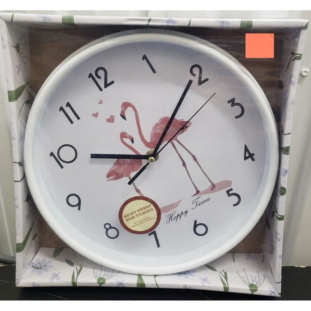 Round Plastic Wall Clock, (app.10